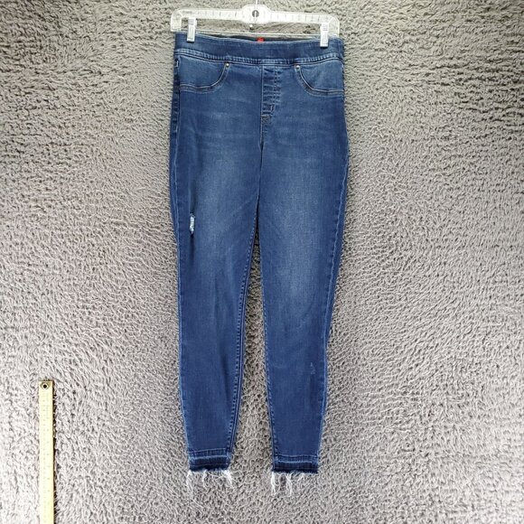 Spanx Jeans Womens Medium Blue Skinny Slimming Strech Cotton Blend Denim - Picture 1 of 10